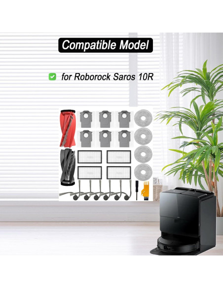 Kit de Reemplazo para Aspiradora Robot Roborock Saros 10R - 23 Piezas Kit de Reemplazo para Aspiradora Robot Roborock Saros 10R - 23 Piezas