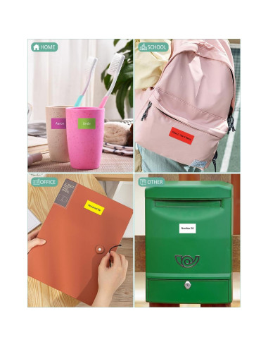 Paquete de 6 cintas de etiquetadora Topcolor 24mm laminadas