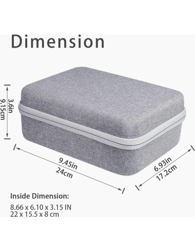 Funda Dura EVA co2CREA para Etiquetadora Brother PT-D202