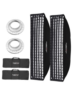 Rejilla de Panal Softbox AMBITFUL 30x120cm para Flash (2PCS)