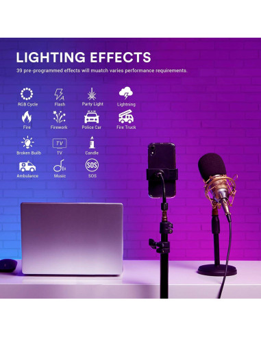 Luz LED RGB Godox CL10 10W 36000 Colores Control APP