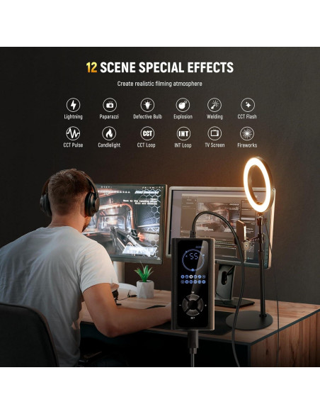 Luz de Anillo LED NEEWER 18W 8" con Soporte Ajustable Luz de Anillo LED NEEWER 18W 8" con Soporte Ajustable