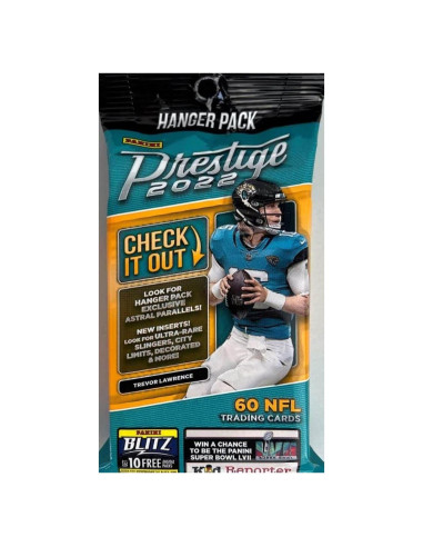 Paquete de tarjetas coleccionables Hanger Panini Prestige 2022