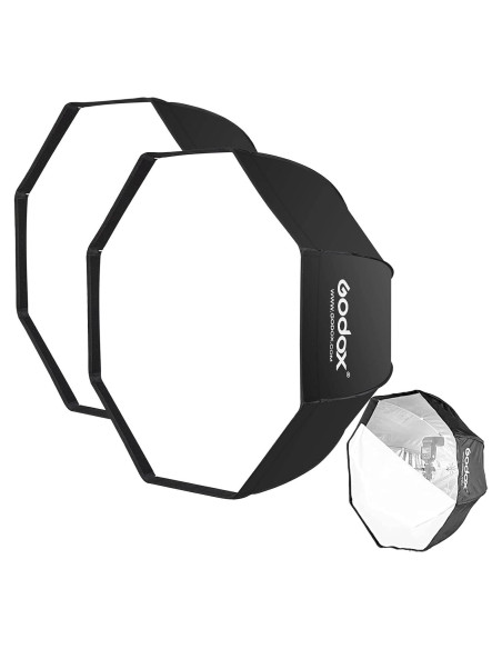 Paraguas Octagonal Softbox Godox 120cm 2 Pack para Fotografía Paraguas Octagonal Softbox Godox 120cm 2 Pack para Fotografía