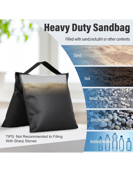Juego de 4 Bolsas de Arena Vacías Evekea para Fotografía Juego de 4 Bolsas de Arena Vacías Evekea para Fotografía