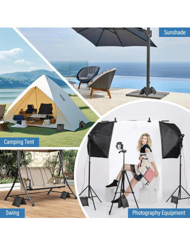 Juego de 4 Bolsas de Arena Vacías Evekea para Fotografía