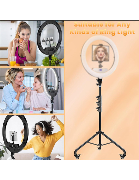 Soporte de Trípode MACTREM para Anillo de Luz 190.5 cm Soporte de Trípode MACTREM para Anillo de Luz 190.5 cm