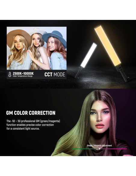 Luz de Video RGBWW NEEWER MS60C 65W Compacta con Varita BH30S Luz de Video RGBWW NEEWER MS60C 65W Compacta con Varita BH30S