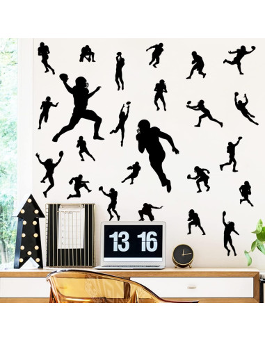 Calcomanías de Pared de Jugadores de Fútbol MEFOSS - 4 Hojas