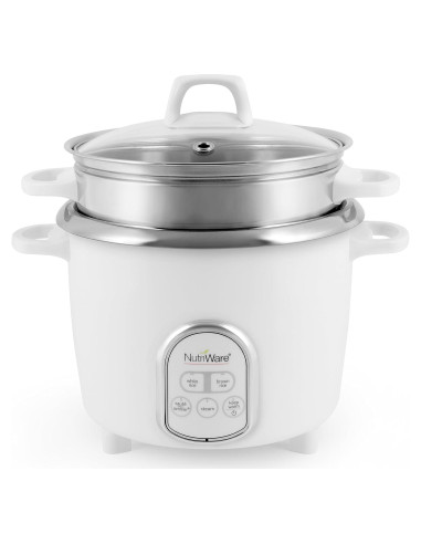 Cocedor de Arroz Digital Aroma NutriWare 14 Tazas Acero Inoxidable
