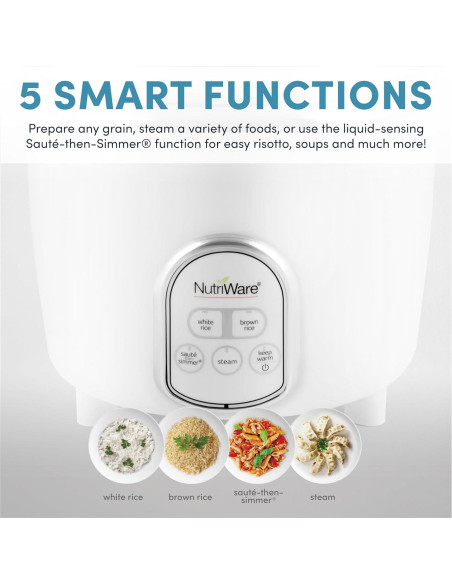 Cocedor de Arroz Digital Aroma NutriWare 14 Tazas Acero Inoxidable Cocedor de Arroz Digital Aroma NutriWare 14 Tazas Acero Inoxidable