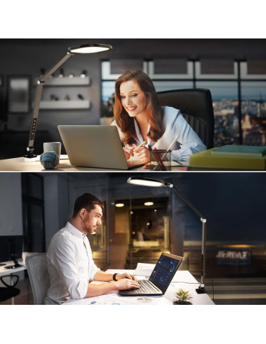 Lámpara de Escritorio LED LitONES con Abrazadera, 1200 Lúmenes