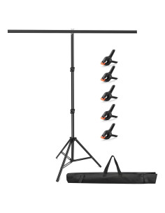 Soporte de Fondo Portátil Hemmotop 2.13x1.52m Ajustable