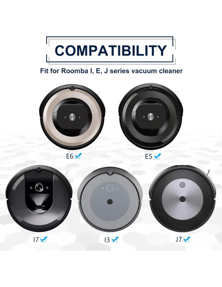 Accesorios KEEPOW para iRobot Roomba i7 i3 i4 E5 E6 E7 - 6 Filtros HEPA y Cepillos Accesorios KEEPOW para iRobot Roomba i7 i3 i4 E5 E6 E7 - 6 Filtros HEPA y Cepillos