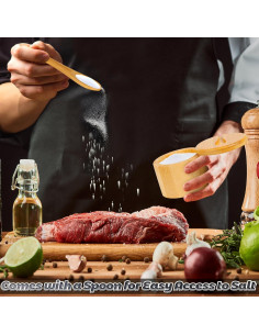 Caja de Sal de Bambú Loscarol con Tapa Magnética 170g 2