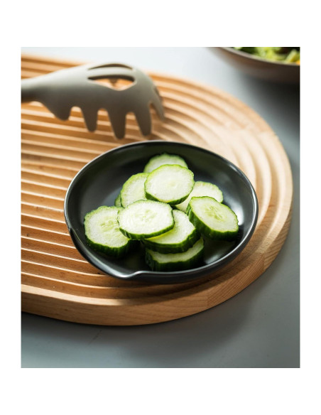 Soporte para Cucharas de Cocina LYEOBOH Cerámica Negro 12.7 cm Soporte para Cucharas de Cocina LYEOBOH Cerámica Negro 12.7 cm