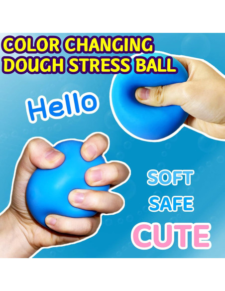 Pelota de Estrés Squishy Kawaite Azul 5.99 cm Alivio Ansiedad Pelota de Estrés Squishy Kawaite Azul 5.99 cm Alivio Ansiedad
