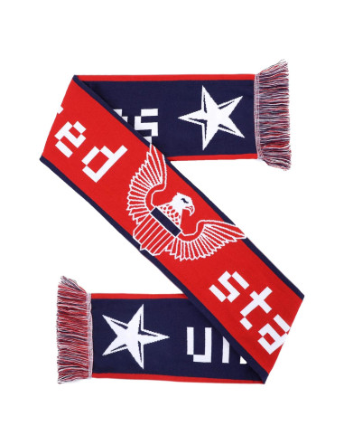 Bufanda de punto HD Euroscarves para fútbol EE. UU. 142x18 cm