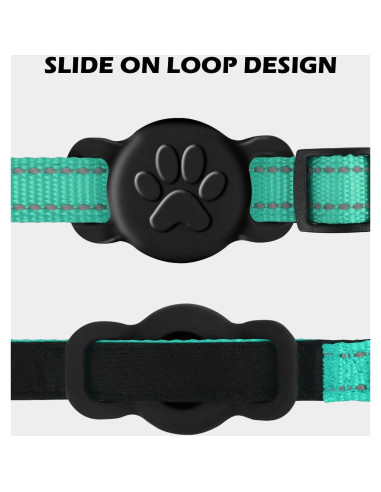Soporte de Silicona para Collar de Airtag Dynmeow - Negro S