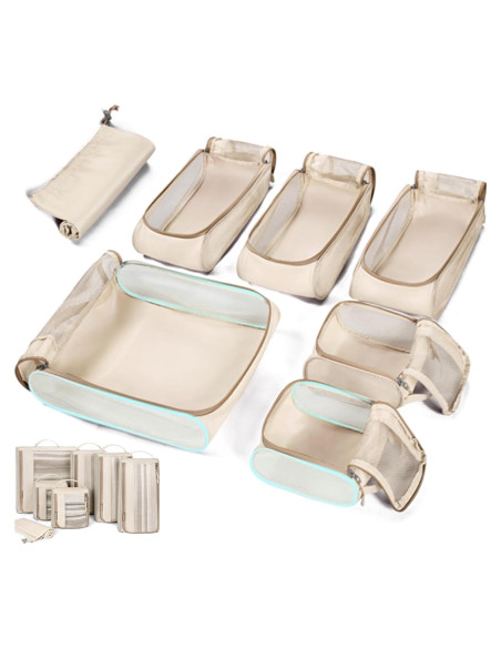 Conjunto de Cubos de Empaque BAGSMART 7 Piezas Viaje Conjunto de Cubos de Empaque BAGSMART 7 Piezas Viaje