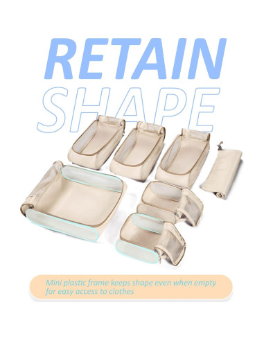 Conjunto de Cubos de Empaque BAGSMART 7 Piezas Viaje