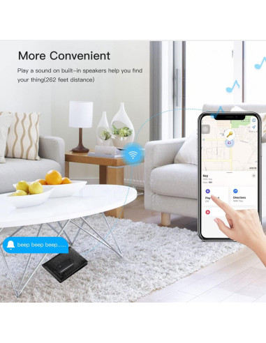 Localizador Inteligente Bluetooth AIYATO para iOS - Negro