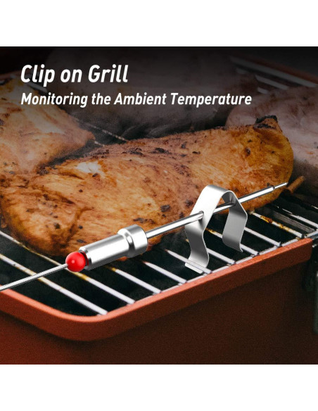 Termómetro de Carne Inalámbrico Bluetooth KT THERMO 2 Probes Termómetro de Carne Inalámbrico Bluetooth KT THERMO 2 Probes
