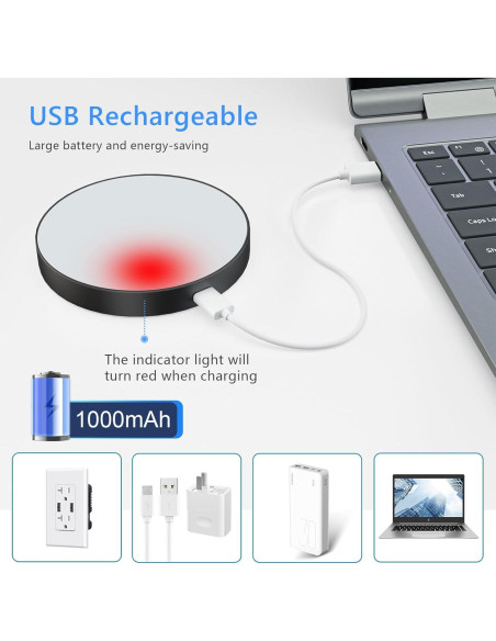 Ferswe Luz Táctil Regulable Recargable 1000mAh 3000K - 2 Piezas Ferswe Luz Táctil Regulable Recargable 1000mAh 3000K - 2 Piezas