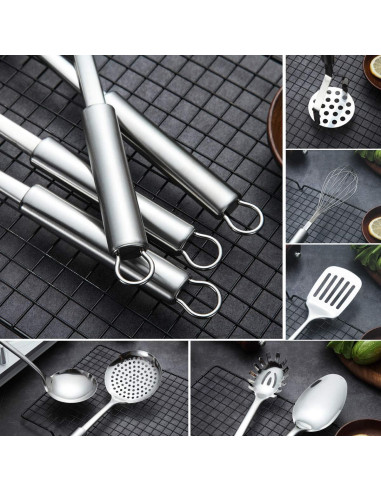 Juego de Utensilios de Cocina Berglander 8 Piezas Acero Inoxidable