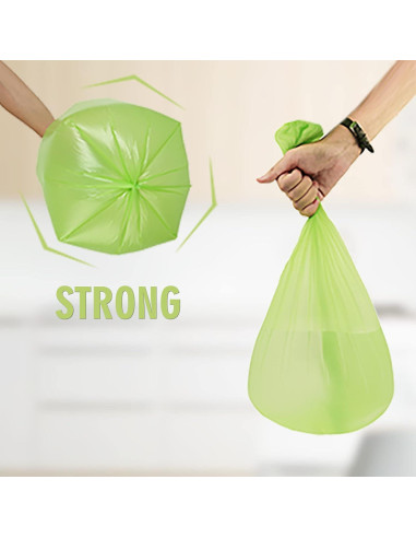 Mini Bolsas de Basura Biodegradables Inwaysin 6L 100 Unidades Verde