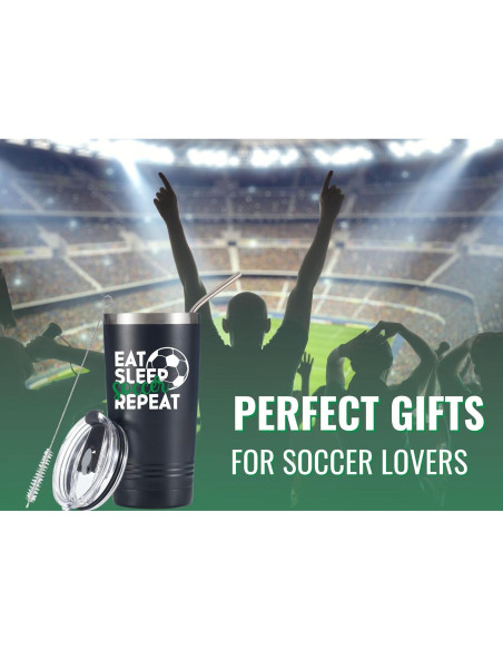 Taza de Viaje Onebttl 20oz para Entrenador de Fútbol - Negro Taza de Viaje Onebttl 20oz para Entrenador de Fútbol - Negro