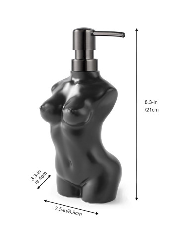 Dispensador de Jabón Cerámico NEWHENGS 300ml Negro