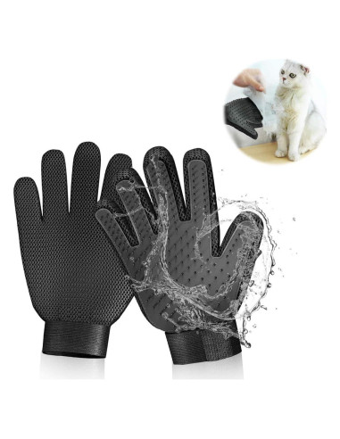 Guantes de Aseo para Mascotas STARROAD-TIM - 2 Piezas Negros