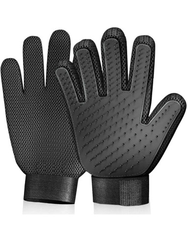 Guantes de Aseo para Mascotas STARROAD-TIM - 2 Piezas Negros