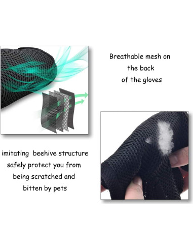 Guantes de Aseo para Mascotas STARROAD-TIM - 2 Piezas Negros
