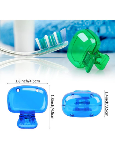 Paquete de 4 Cubiertas de Cepillo de Dientes Eaezerav - Viaje, Higiene