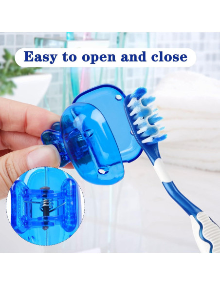 Paquete de 4 Cubiertas de Cepillo de Dientes Eaezerav - Viaje, Higiene Paquete de 4 Cubiertas de Cepillo de Dientes Eaezerav - Viaje, Higiene