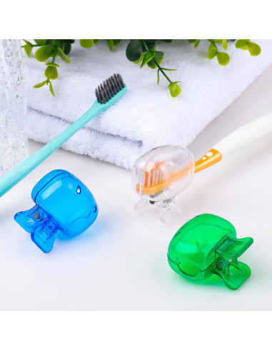 Paquete de 4 Cubiertas de Cepillo de Dientes Eaezerav - Viaje, Higiene