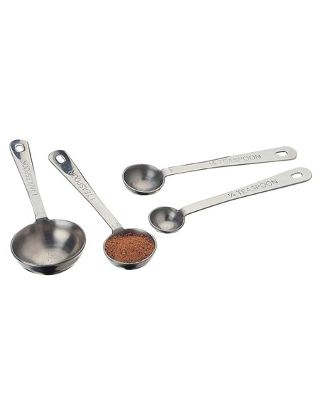 Juego de Cucharas Medidoras Amco de Acero Inoxidable, 4 Piezas Juego de Cucharas Medidoras Amco de Acero Inoxidable, 4 Piezas