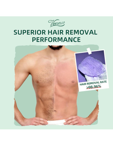 Kit de Depilación VENNCO con Perlas de Cera Dura - 36 Piezas