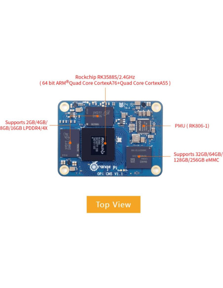 Placa Base Orange Pi CM5 4GB LPDDR4 Rockchip RK3588S Placa Base Orange Pi CM5 4GB LPDDR4 Rockchip RK3588S
