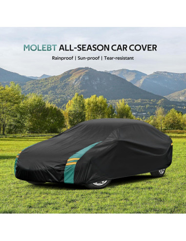 Funda de Coche Molebt Impermeable Ajuste Universal 414 cm