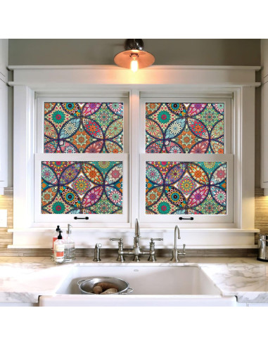 Película de Privacidad JiffDiff 300x44cm Vinilo Multicolor