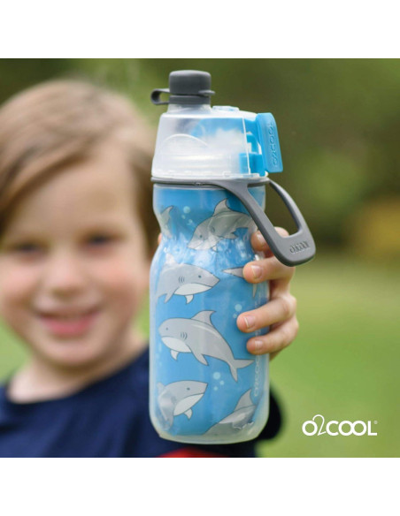 Botella de Agua O2COOL Kids Mist N Sip 0.35 L Camo Azul Botella de Agua O2COOL Kids Mist N Sip 0.35 L Camo Azul