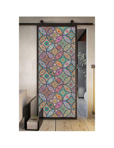 Película de Privacidad JiffDiff 300x44cm Vinilo Multicolor