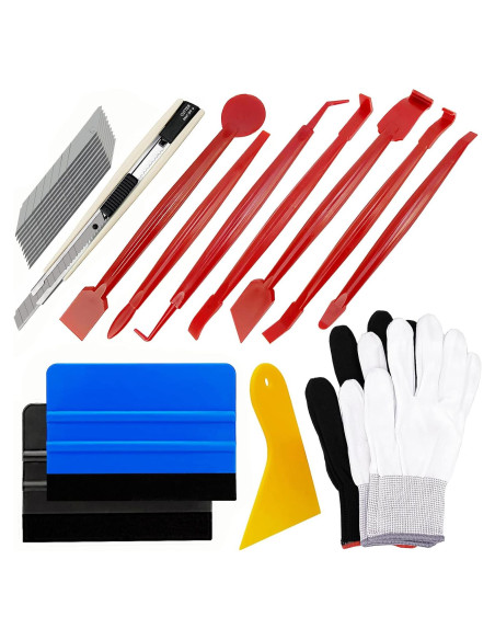 Kit de Herramientas de Envoltura de Vinilo Umaki con Guantes Kit de Herramientas de Envoltura de Vinilo Umaki con Guantes