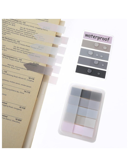 600 Pestañas Adhesivas Transparentes Bremorou - Color Pastel 600 Pestañas Adhesivas Transparentes Bremorou - Color Pastel