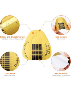 Formas de Uñas en Herradura AHIER 200PCS Gel UV 6x5.8cm 2