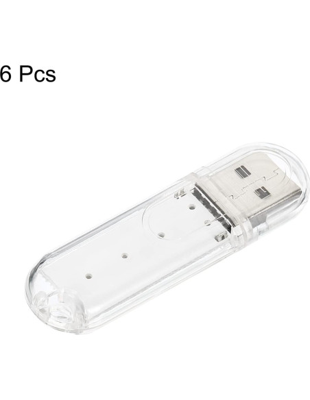 Luz Nocturna LED USB PATIKIL 6 Pcs Blanco Cálido 5V Luz Nocturna LED USB PATIKIL 6 Pcs Blanco Cálido 5V