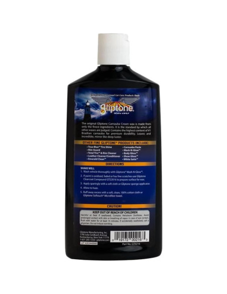 Cera de Carnauba Gliptone 473 ml - Protección Premium No Abrasiva Cera de Carnauba Gliptone 473 ml - Protección Premium No Abrasiva